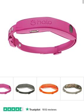 Halo Orchid GPS Dog Fence Collar - Pink and Gray Options